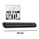 X3 Soporte Magnético Para Cuchillos Con Doble Imán 50cm Negro