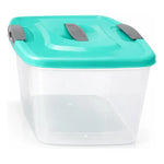 Caja Plastica Organizadora 6 Litros Transparente Tapa Wenco