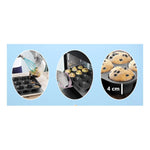 Bandeja Antiadherente De 12 Tazas Para Magdalenas Y Cupcakes Negro