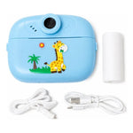 Camara Infantil Digital Fotofrafica Imprension Instantanea Celeste