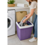 Caja Organizadora Contenedor De Plastico 70 Litros Multiusos Violeta Lisa