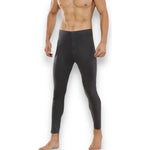 X6 Calza Invierno Hombre Primera Térmico Polar Chiporro   Negroazul-gris Lisa Unica