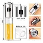 X3 Pack Rociador De Aceite Aceitero Spray Alcuza Vinagre Dorado