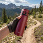 Termo De Bebida Caliente Y Fria Botella Boquilla Antigoteo Rojo
