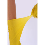 2 Pares De Guantes De Látex Para Lavar Limpieza Cocina 30cm Amarillo