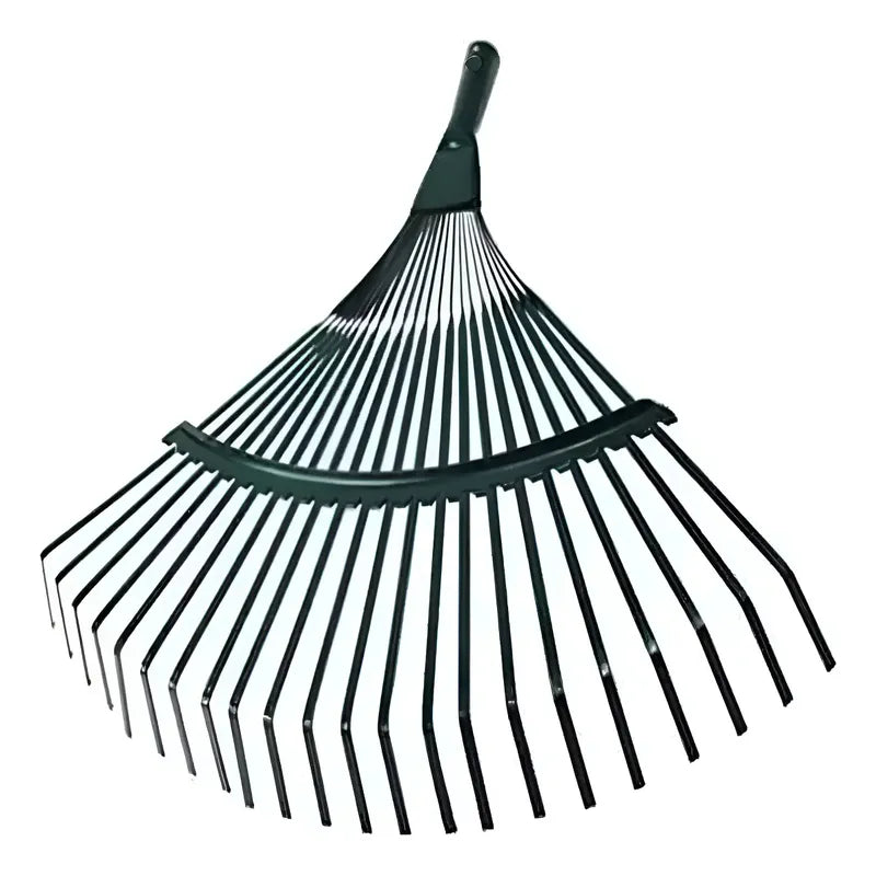 X2 Rastrillos Barre Hojas Metálico Para Jardín 22 Dientes Verde Oscuro
