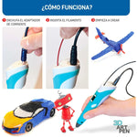 Bolígrafo Lapiz Impresora 3d Con Pantalla + Insumos Amarillo Amarillo