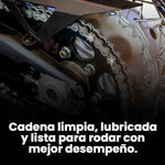 Kit Lubricante Desengrasante Cadena Moto Cepillo Huangbo Anticorrosivo Larga Duracion Limpieza Profunda Cadenas Oring Xring Zring Resistente Agua Uso Profesional Trabajo Pesado Rutas Largas Adherencia
