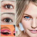 Pegatinas Gemas, Autoadhesivas Joyas Para La Cara Temporales