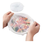 6 Tapas Silicona Extensible Anti Escurrimientos Sellado