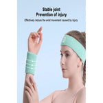 Set De Banda + Muñequera Deportiva Absorbente Sudor Unisex
