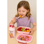 Set Lonchera Taper + Botella Para Jugo Colacion Infantil
