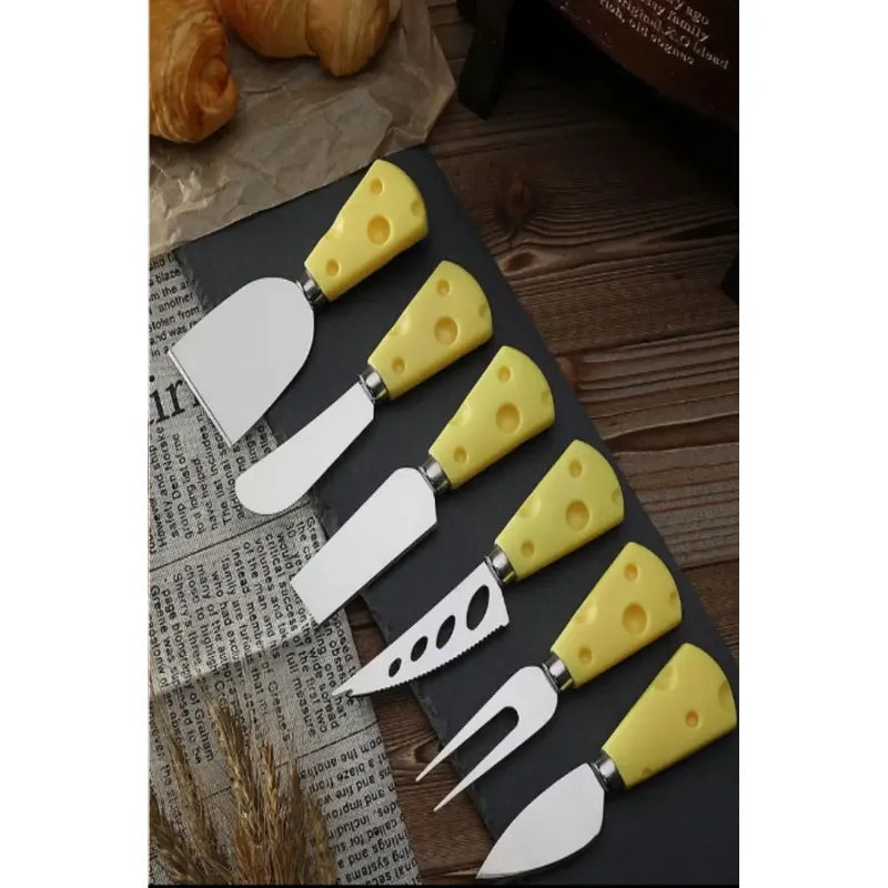 De 6 Piezas Cuchillos Para Queso Acero Inoxidable Diseño Set