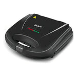 Sandwichera Eléctrica Raf 750w 2 Puestos Placas Fijas Negra Negro