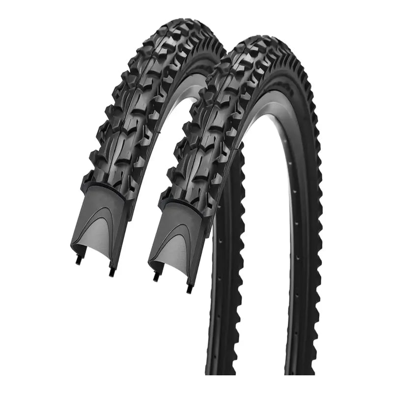 X2 Neumaticos Bicicleta Aro 24 X2.125 Caluga Gruesa Plegable Negro
