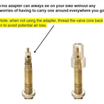 Pack X2 Adaptador Válvula Francesa Auto Schrader  Bicicleta Valvula Francesa Presta A Auto Schrader