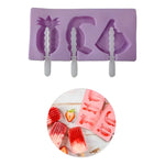 Molde De Silicona Para Mini Helados Con Palitos