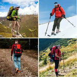 Baston Trekking Senderismo 3 Tramos Mango Recto Antishock