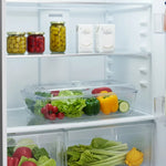 Bandeja Organizadora Multiuso Con Tapa De Cocina Refrigerar Transparente