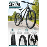 Neumatico Bicicleta Aro 26 X 1.75 Liso Plegable Respuesto