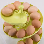 Dispensador De Huevos Espiral Cocina Soporte Plástico Verde