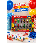 Set 12 Minifiguras Minecraf Ninjas Bloque Infantil Armables 12 Ninjas