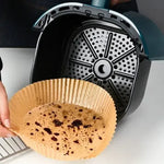 X50 Platos Papel Airfryer Antiadherente 20cm Desechables