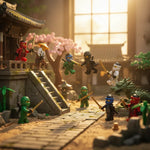 Set 12 Minifiguras Minecraf Ninjas Bloque Infantil Armables 12 Ninjas