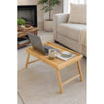 Bandeja Desayuno Con Patas Plegable Para Cama Sofa De Bambu Madera