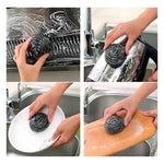 Set 4 Fibras Metálicas Espiral Para Lavar Trastes Cocina F