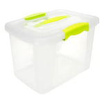 X5 Caja Organizadora 6 Litros Transparente Plastica Con Tapa