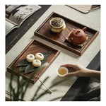 Set 3 Bandejas De Bambu Rectangular Para Servir Alimentos