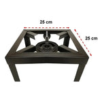 Cocinilla A Gas Camping 1 Plato Color Negro Acero Portatil