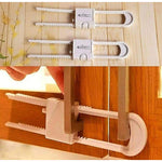 Kit De 2 Cerraduras De Seguridad Para Puerta De Armario Blanco