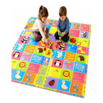 Alfombra Infantil De Letras Animales Y Frutas En Goma Eva Colorido Abecedario Numero Frutas