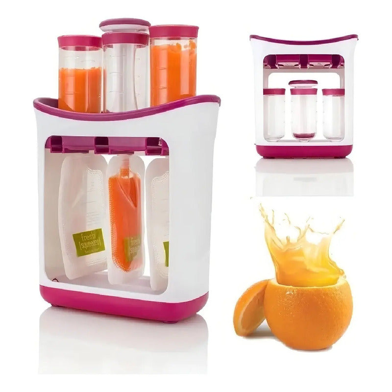 Dispensadora De Papilla Compota Con Bolsa Repuesto Bebe Niño