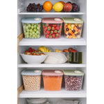 X3 Contenedores Herméticos Para Cereales Y Frutas Plastico