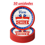 Platos Desechables Decoracion Fiestas Patrias Chilena