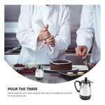 Temporizador De Cocina Teterita Plateado Acero 55 Minutos