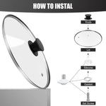 Tapa De Vidrio Para Olla Sarten 18 Cm Utensilio Cocina