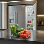 Caja Organizadora Refrigerador Sin Tapa Contenedor Acrílico Transparente