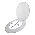 Tapa De Wc (baño) Asiento Redondo Plastico Borde + Tornillos Blanco
