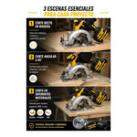 Sierra Circular Metal  Inalambrico Tasbel 21v + 2 Baterias Amarillo 50hz