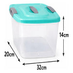X10 Caja Wenco Organizadora 6 Litros Transparente Plastica