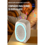 Maquina Cubo Ruido Blanco Con Luz Para Relajar Recargable Blanco