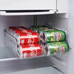 Organizador Acrílico Transparente Para Latas De Refrigerador 35x13.8 Cm
