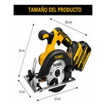 Sierra Circular Metal  Inalambrico Tasbel 21v + 2 Baterias Amarillo 50hz