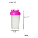 X2 Botella Mezclador Multifuncional Proteinas Bebidas 500ml Variados