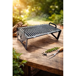 Parrilla De Acero Inoxidable A Carbon Portatil Desmontable