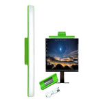 Lampara De Emergencia Recargable Ampolleta Luz Led 30cm Usb. Verde Lima